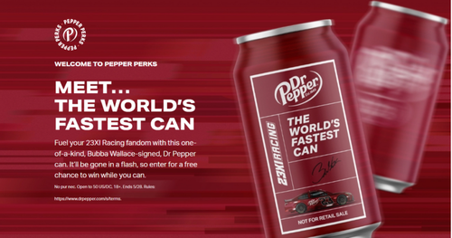 Dr Pepper x 23XI World’s Fastest Can Giveaway